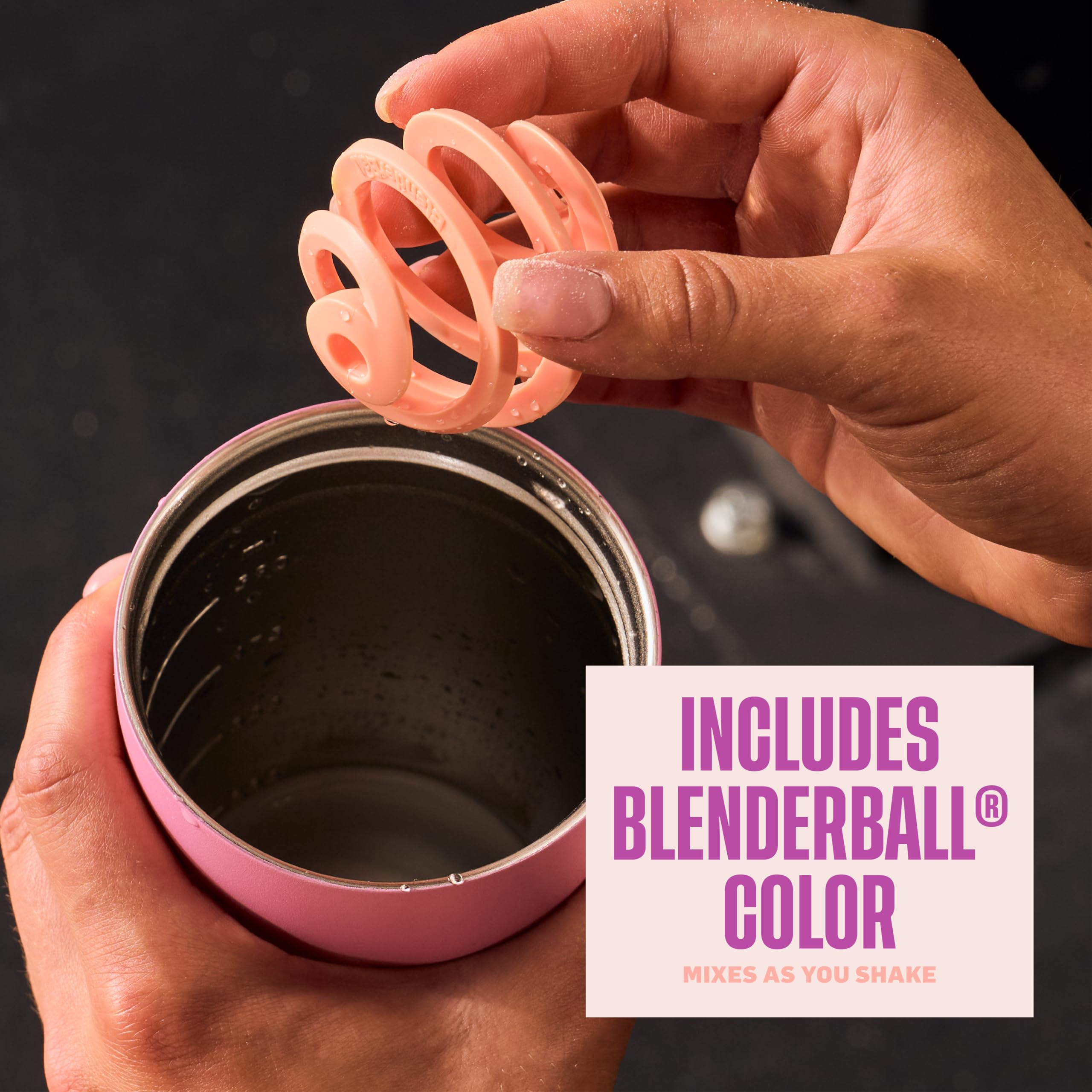 BlenderBottle couvercle avec paille et bouchon étanche, transport sans fuite