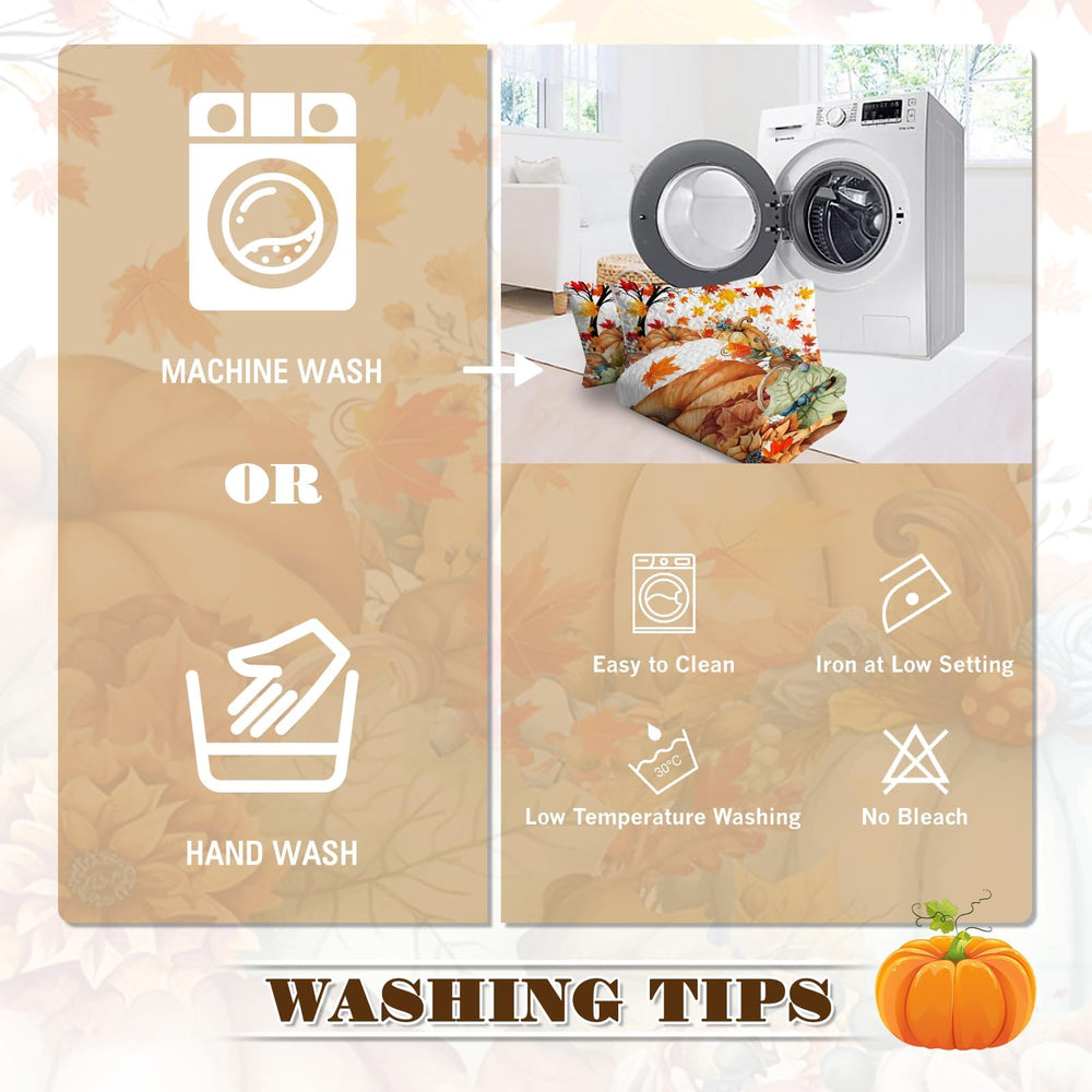 BlessLiving mise en scène Halloween, motif citrouilles pour fêtes saisonnières