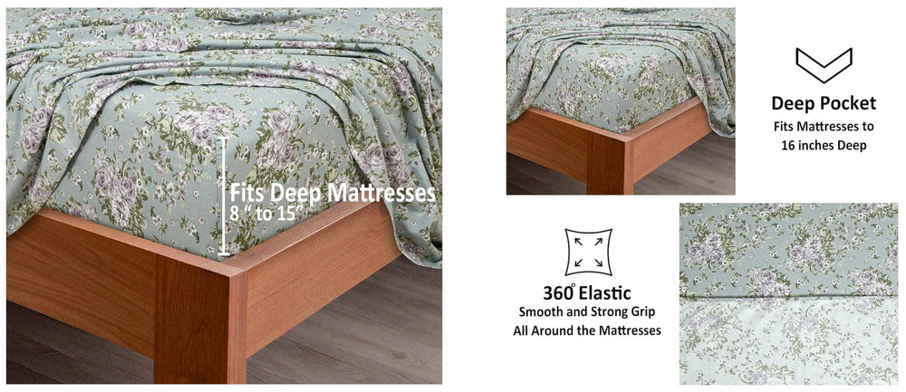 Bliss Casa drap plat déployé montrant la taille et le tombé élégant