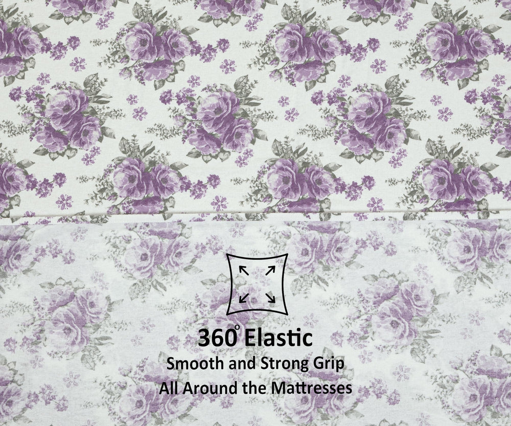 Bliss Casa draps installés sur matelas mémoire, s'adaptent sans plis