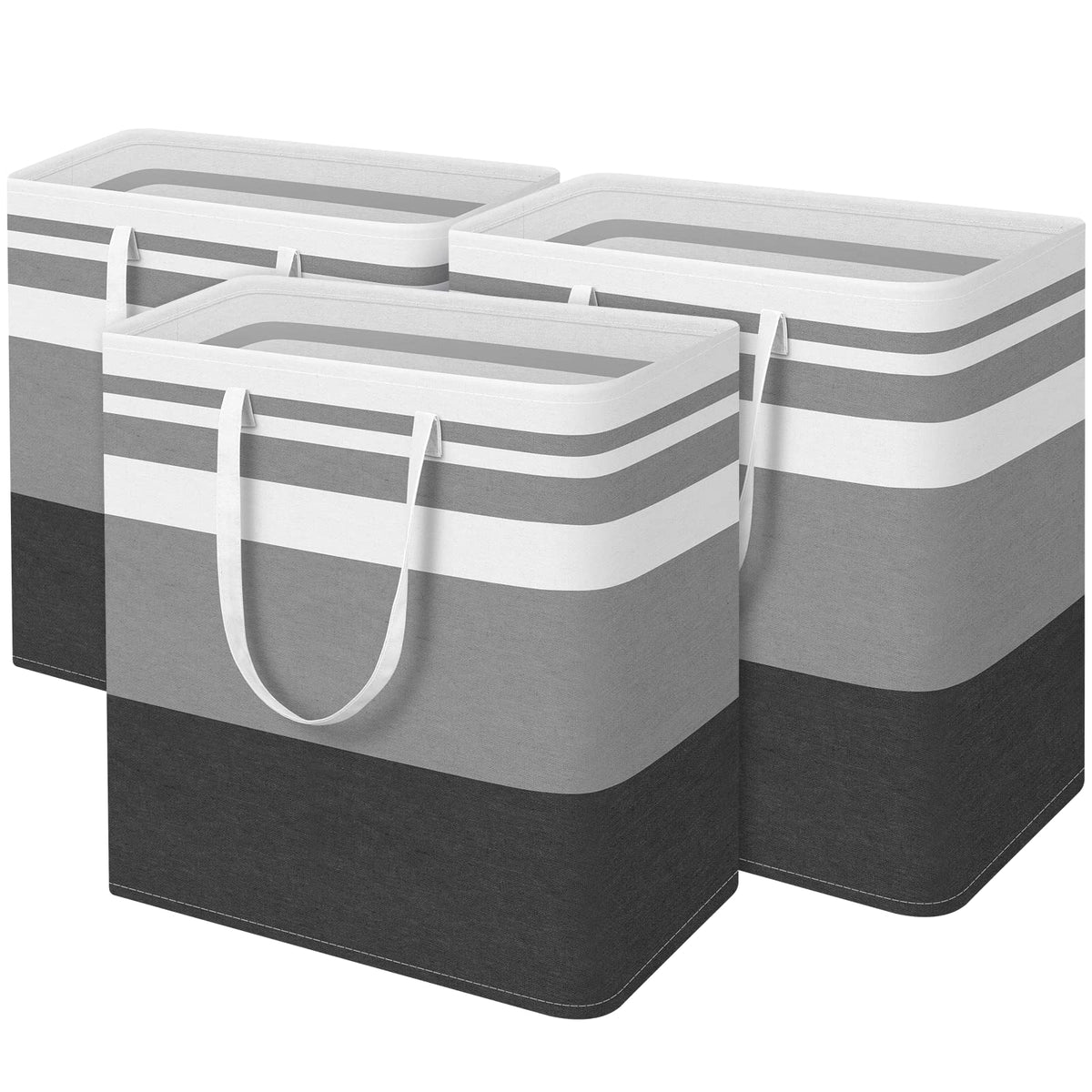 BlissTotes vue avant du lot gris montrant capacité et design pratique