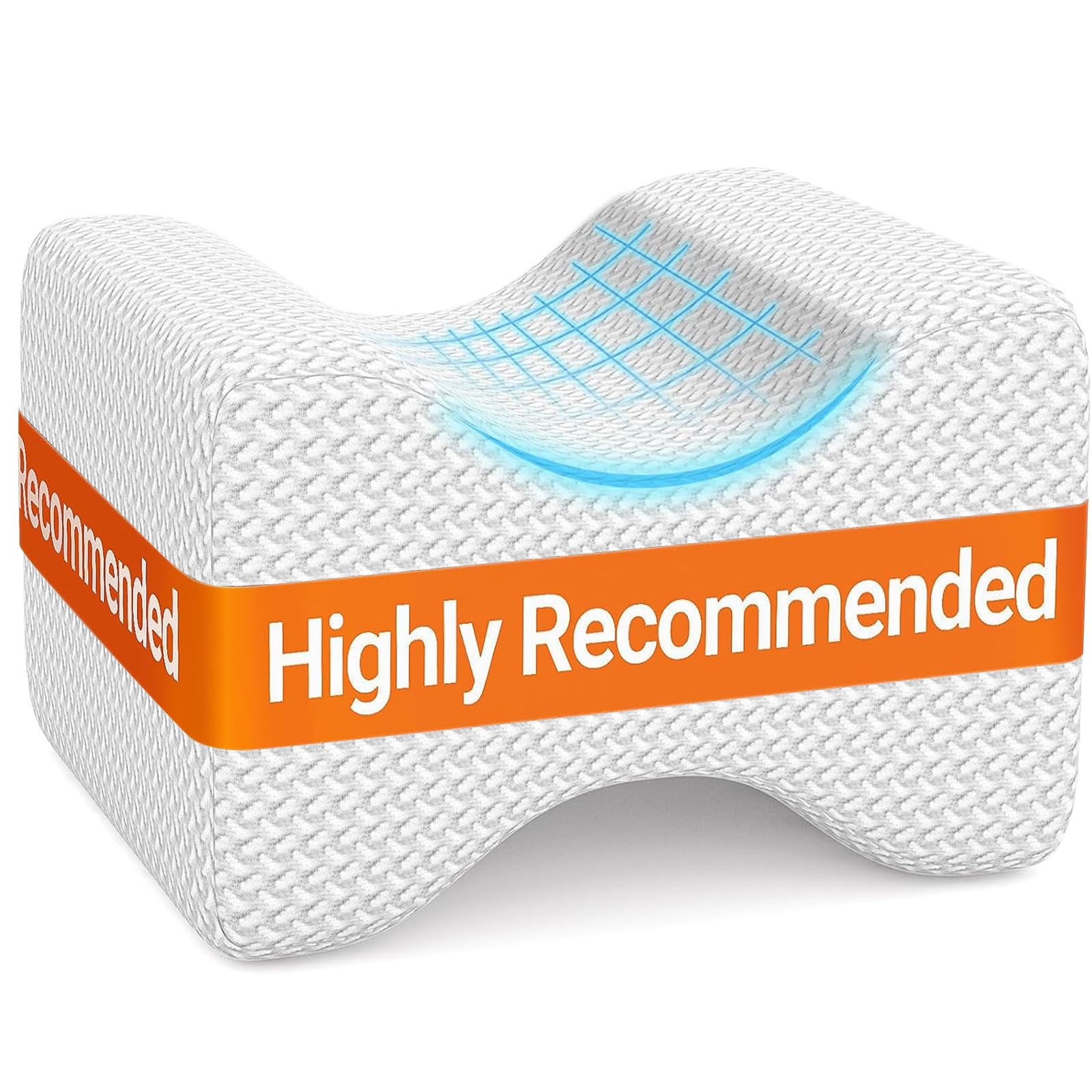 BlissTrends face avant du coussin blanc montrant le design et confort