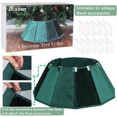 Blissun anneau installé autour du pied du sapin, cache et stabilize le support