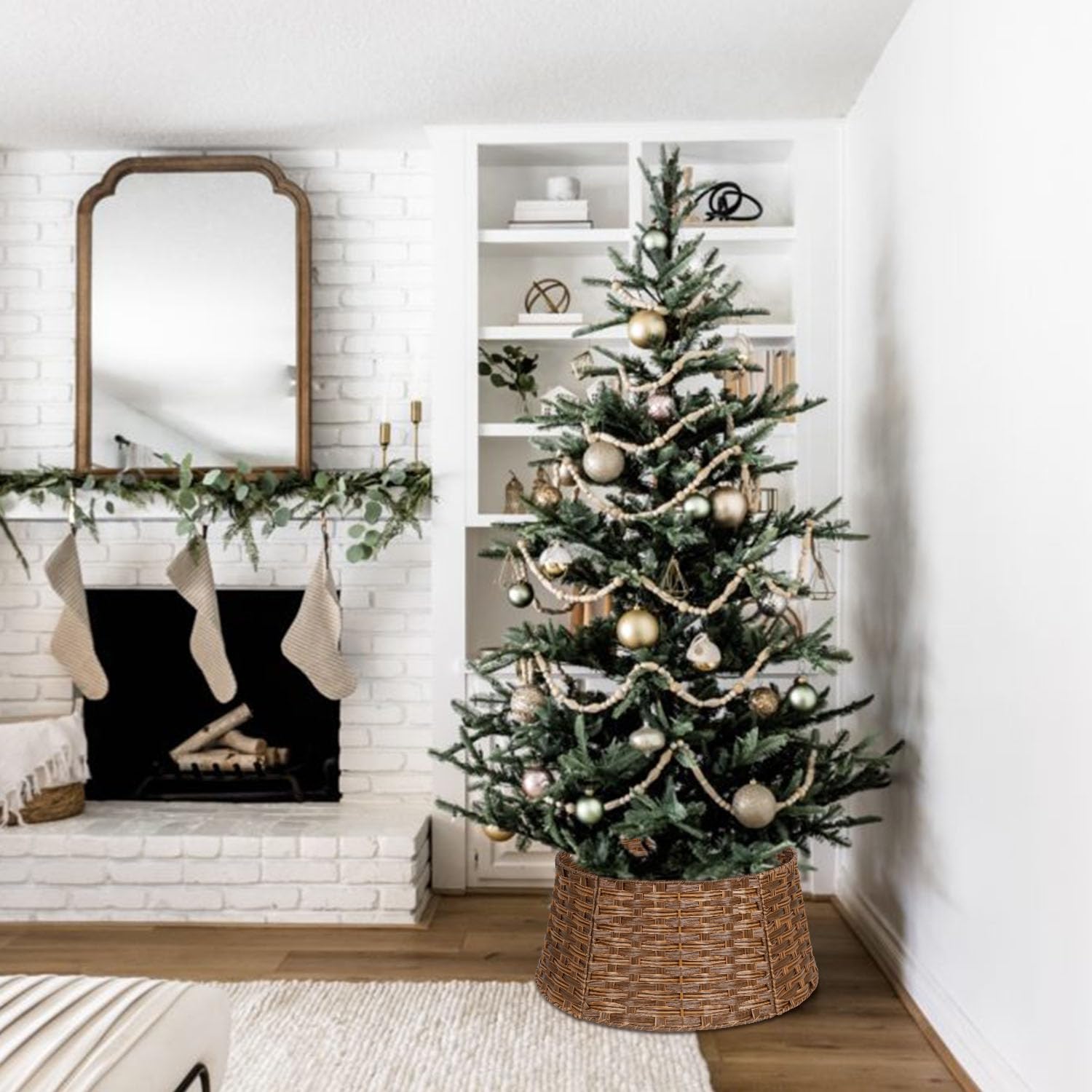 Blissun collerette dans salon décoré apportant ambiance rustique sans plis