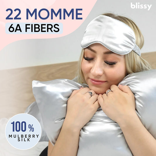 Blissy gros plan tissu illustrant texture soyeuse et durabilité