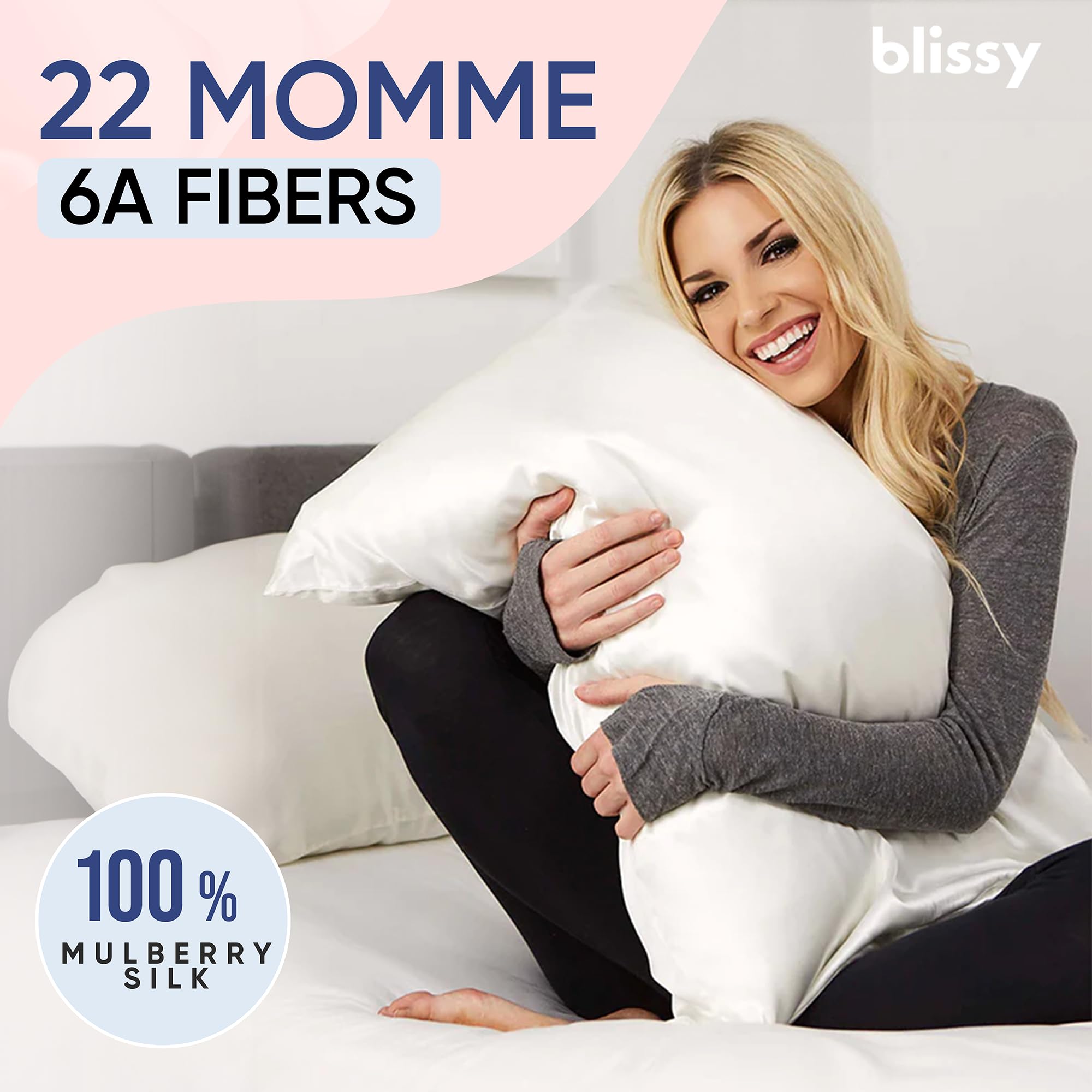 Blissy comparaison coton contre soie montrant moins de frottement bénéfique cheveux