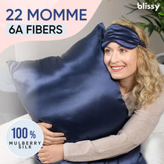 Blissy gros plan du tissage soie Mulberry illustrant douceur et résistance