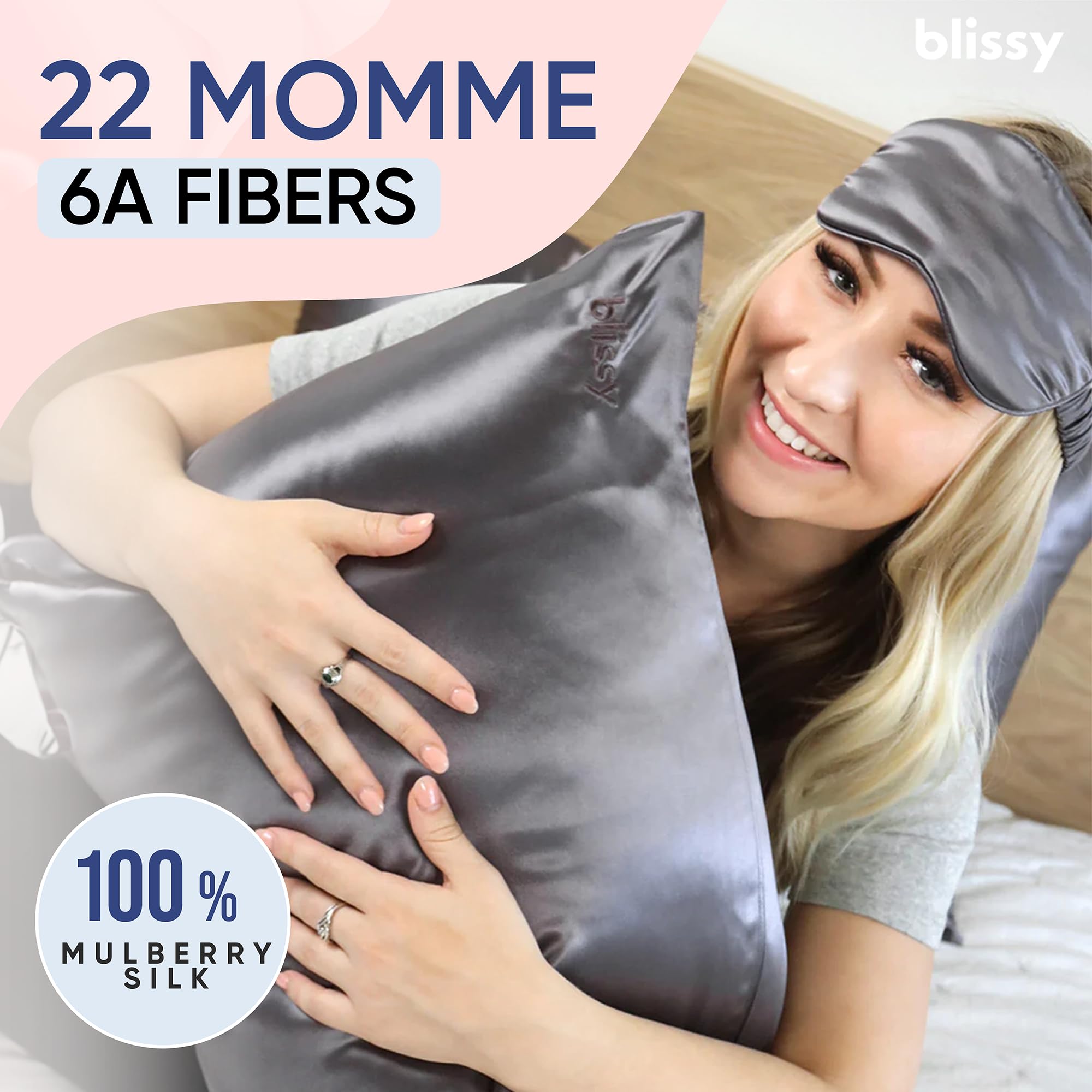 Blissy texture proche révélant fibres Mulberry et douceur