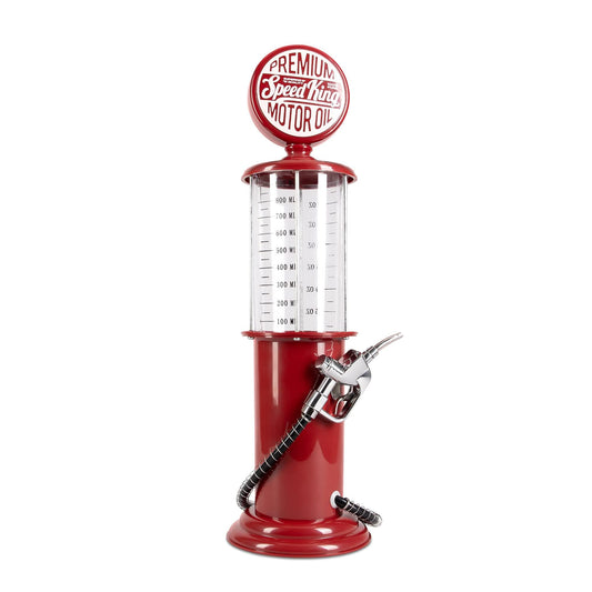 BLKSMITH vue de face du distributeur rouge vintage apportant style au bar