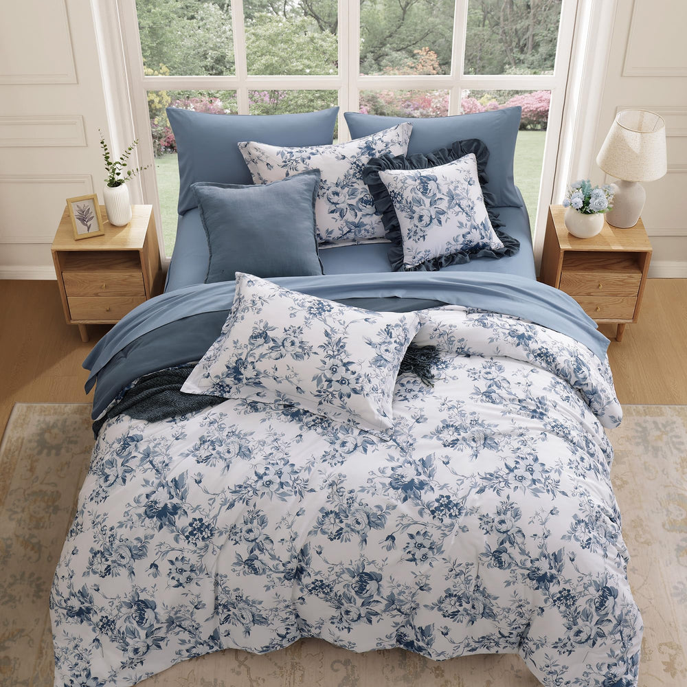 BLOOMHAVEN couette posée sur lit queen pour un style apaisant