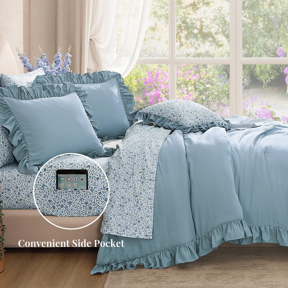 BLOOMHAVEN texture du tissu microfibre douce et résistante au toucher