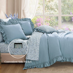 BLOOMHAVEN texture du tissu microfibre douce et résistante au toucher