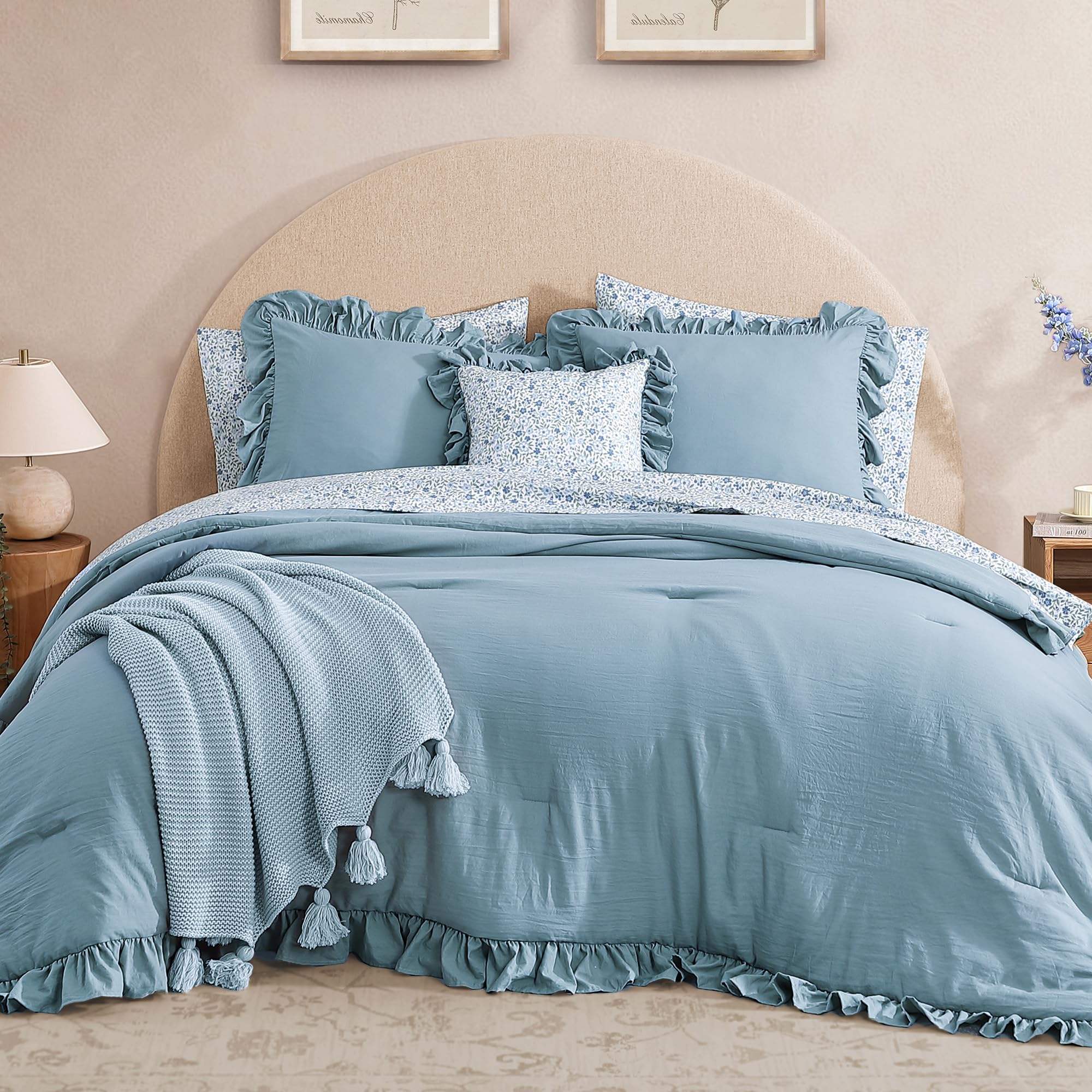 BLOOMHAVEN drap floral affichant motif exclusif pour une chambre harmonieuse