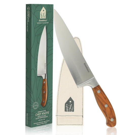 bloomhouse couteau face avant packaging montrant qualité et équilibre