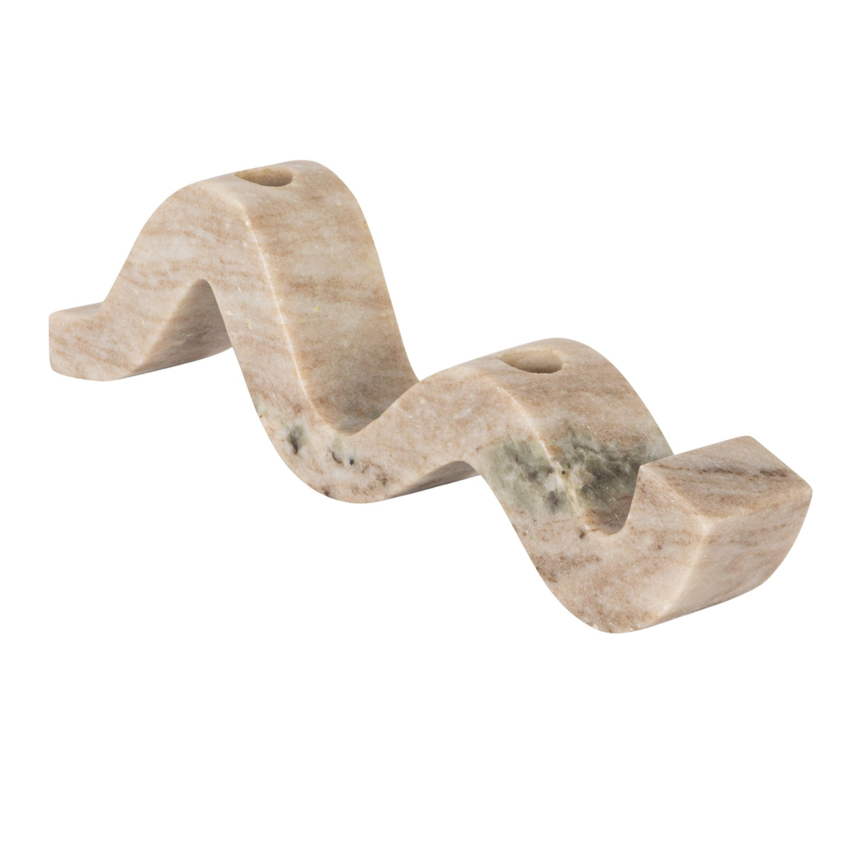 Bloomingville porte-bougies marbre face, ajoute élégance sculpturale