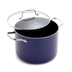 Blue Diamond vue de face de la marmite 8QT, grande capacité pratique