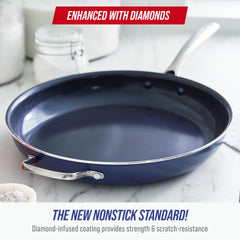 Blue Diamond gros plan du revêtement diamond-infused montrant durabilité