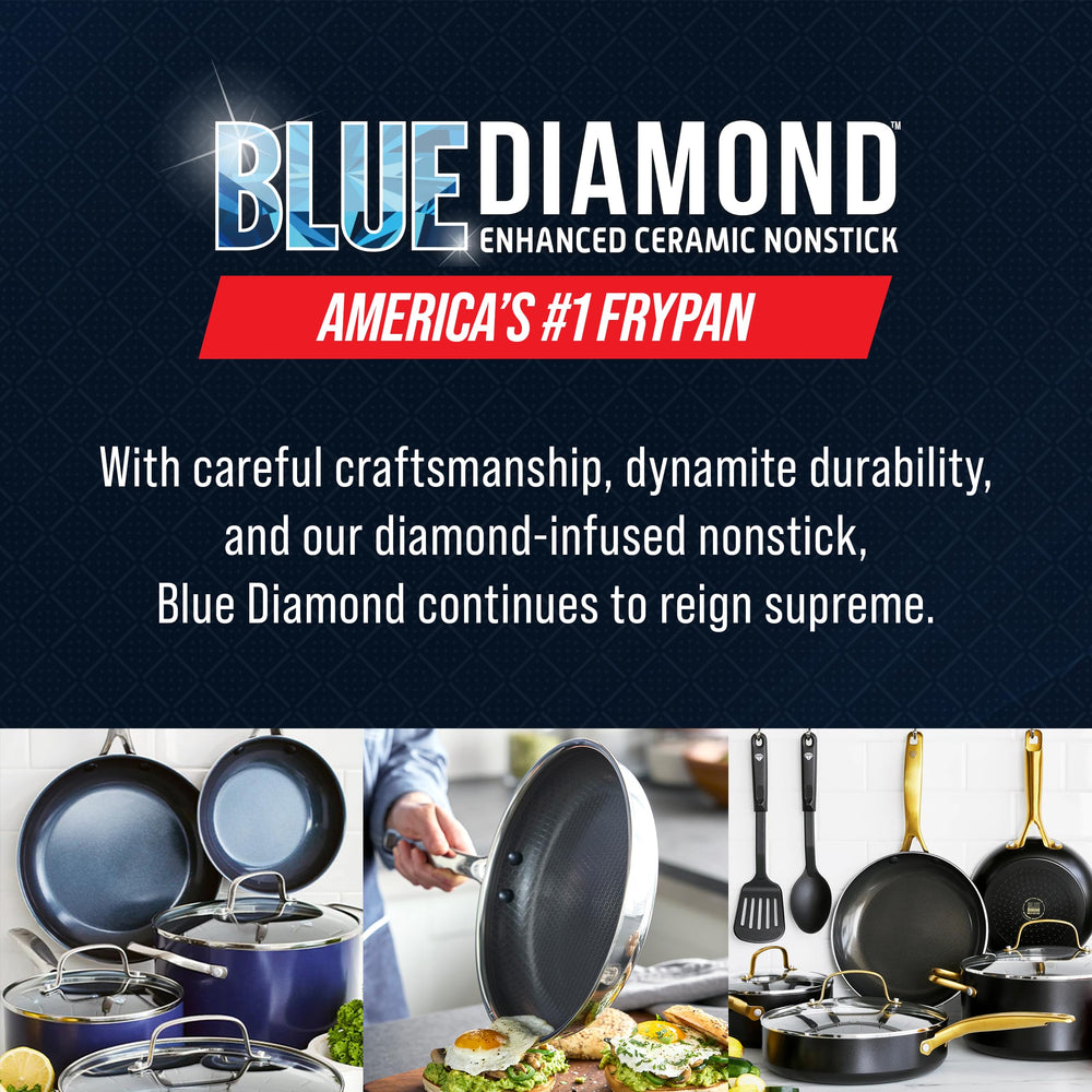 Blue Diamond poêle entrant dans lave-vaisselle pour nettoyage facile