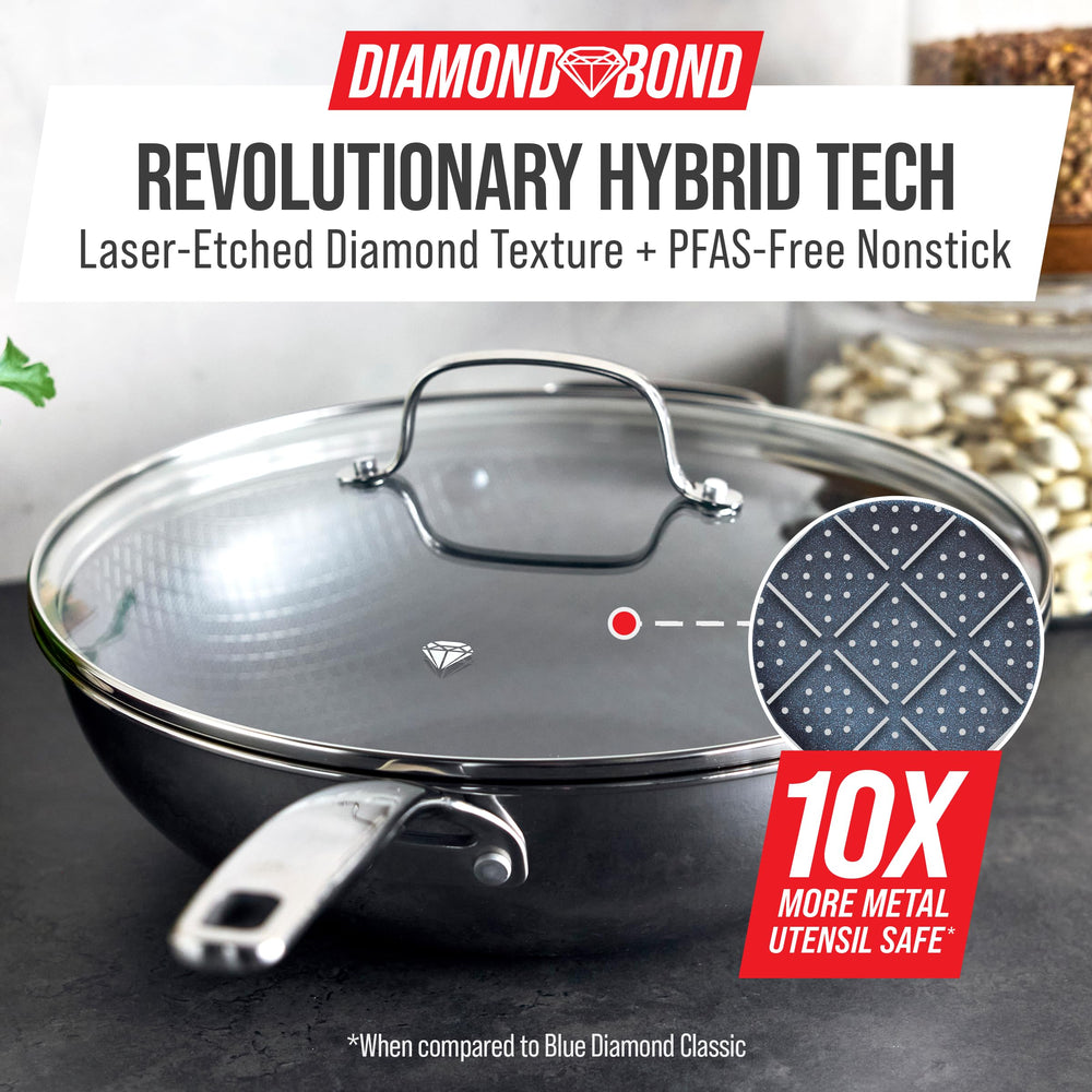 Blue Diamond gros plan sur texture diamantée et revêtement pour résistance aux rayures