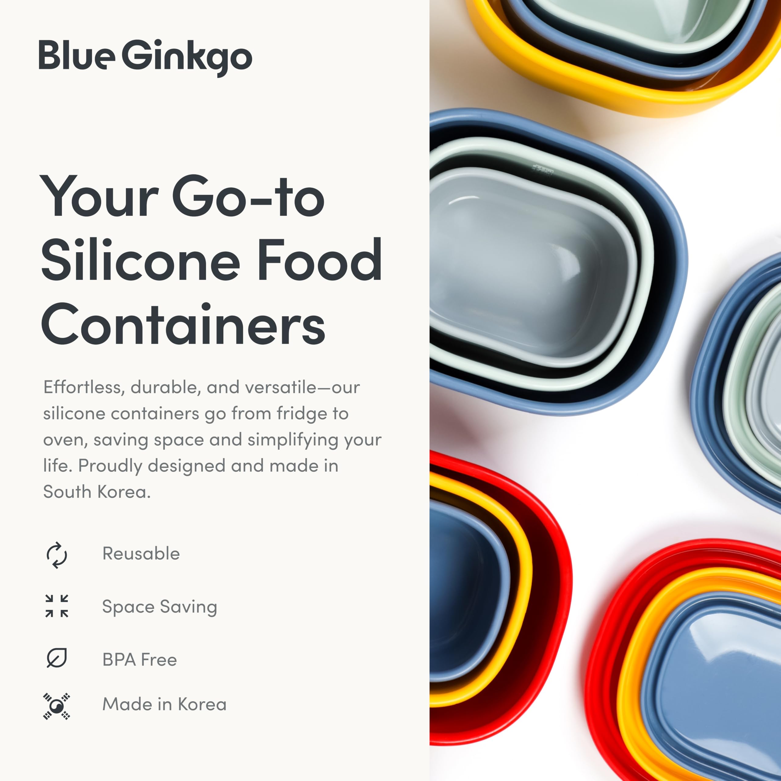 BLUE GINKGO comparaison taille à la main, format pratique à emporter