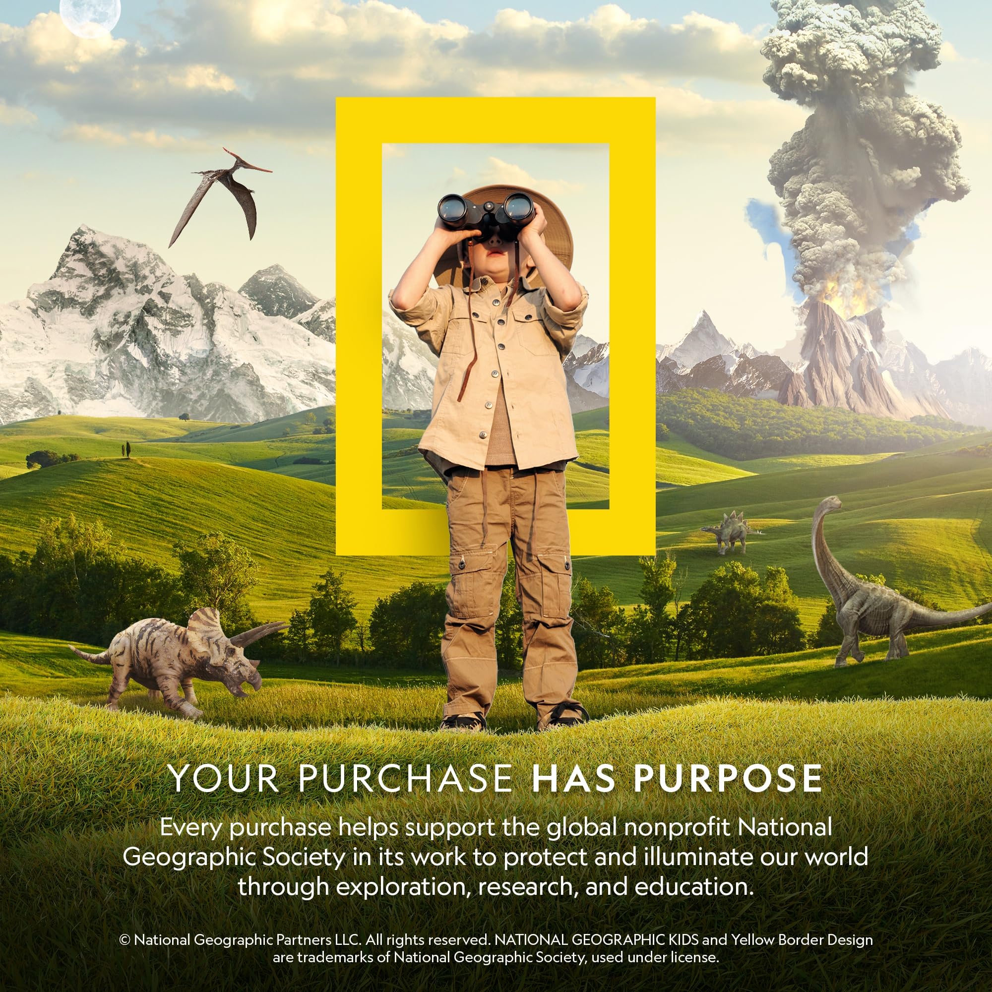 Blue Marble emballage montrant logos National Geographic et instructions claires