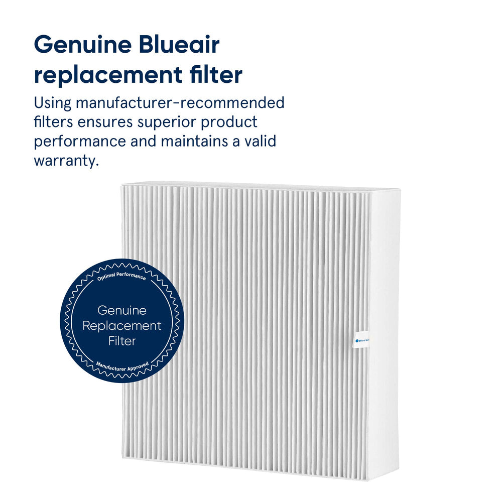 Blueair gros plan matière du filtre révélant fibres serrées pour capture efficace