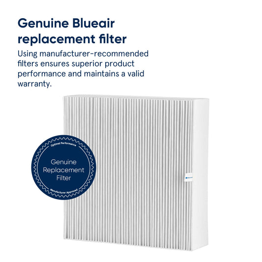 Blueair gros plan matière du filtre révélant fibres serrées pour capture efficace
