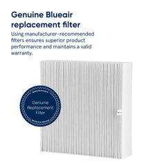Blueair gros plan matière du filtre révélant fibres serrées pour capture efficace