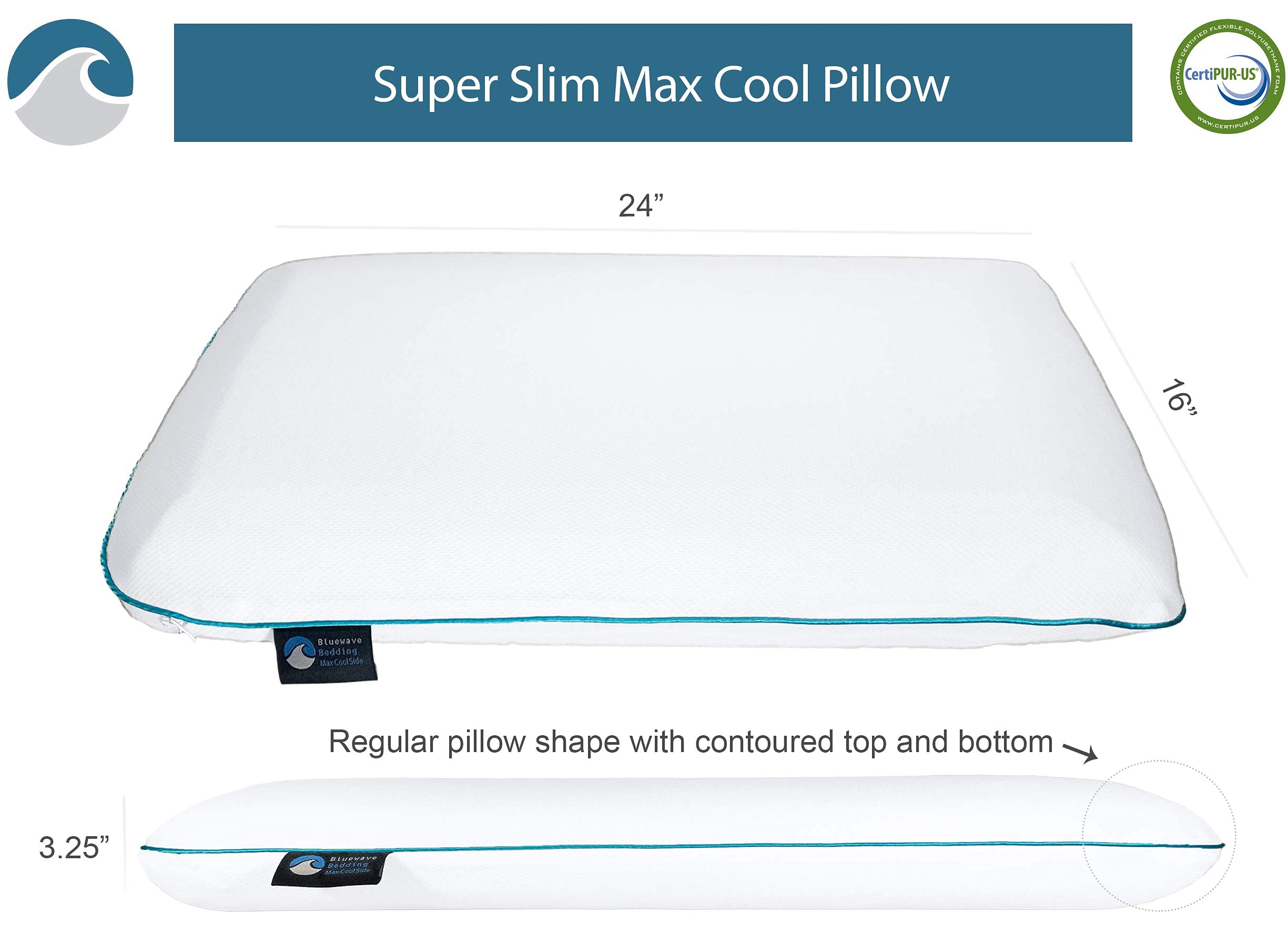 Bluewave détail de la housse froide au toucher offrant soulagement instantané
