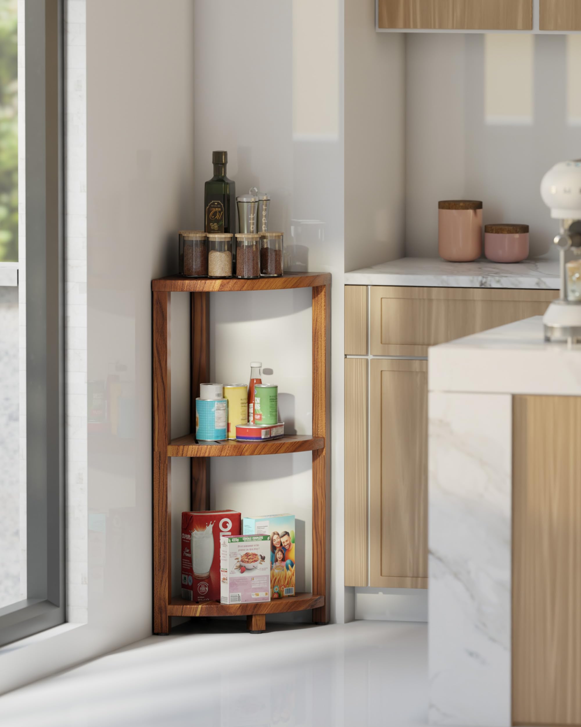 BLUEWEST gros plan sur plateau montrant surface lisse et rangement pratique