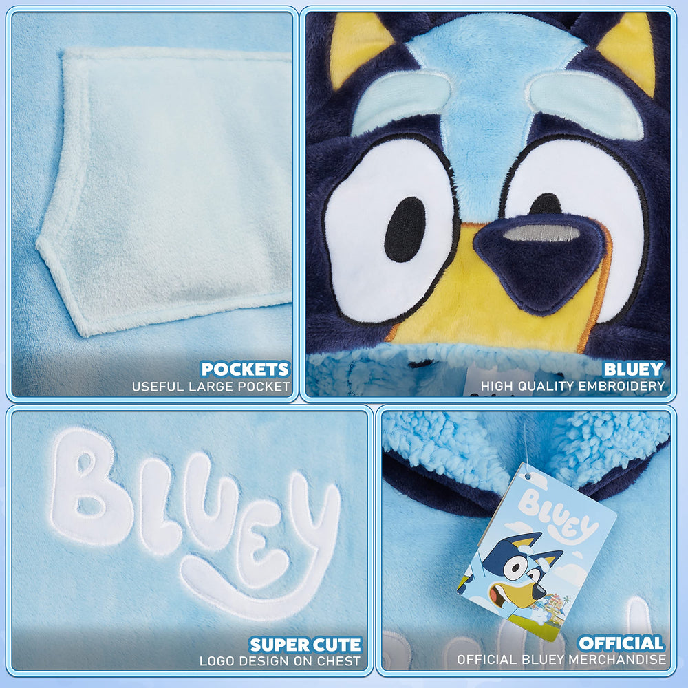 Bluey comparaison taille sur mannequin pour choisir la bonne taille