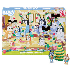 Bluey mini sapin assemblé prêt à recevoir cadeaux du calendrier