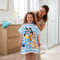 Bluey capuche détail montrant couture et protection