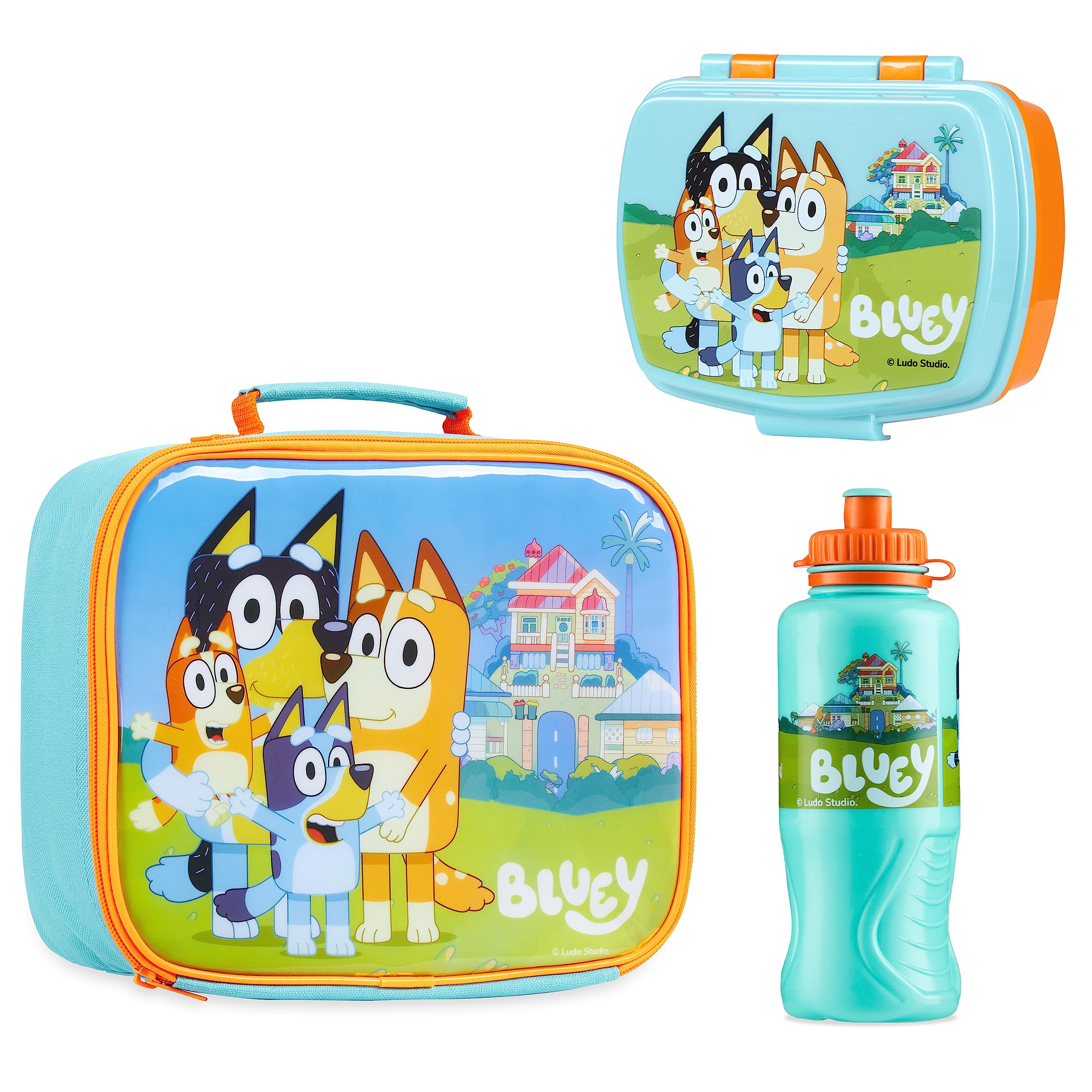 Bluey sac isotherme face avant colorée pour repas frais