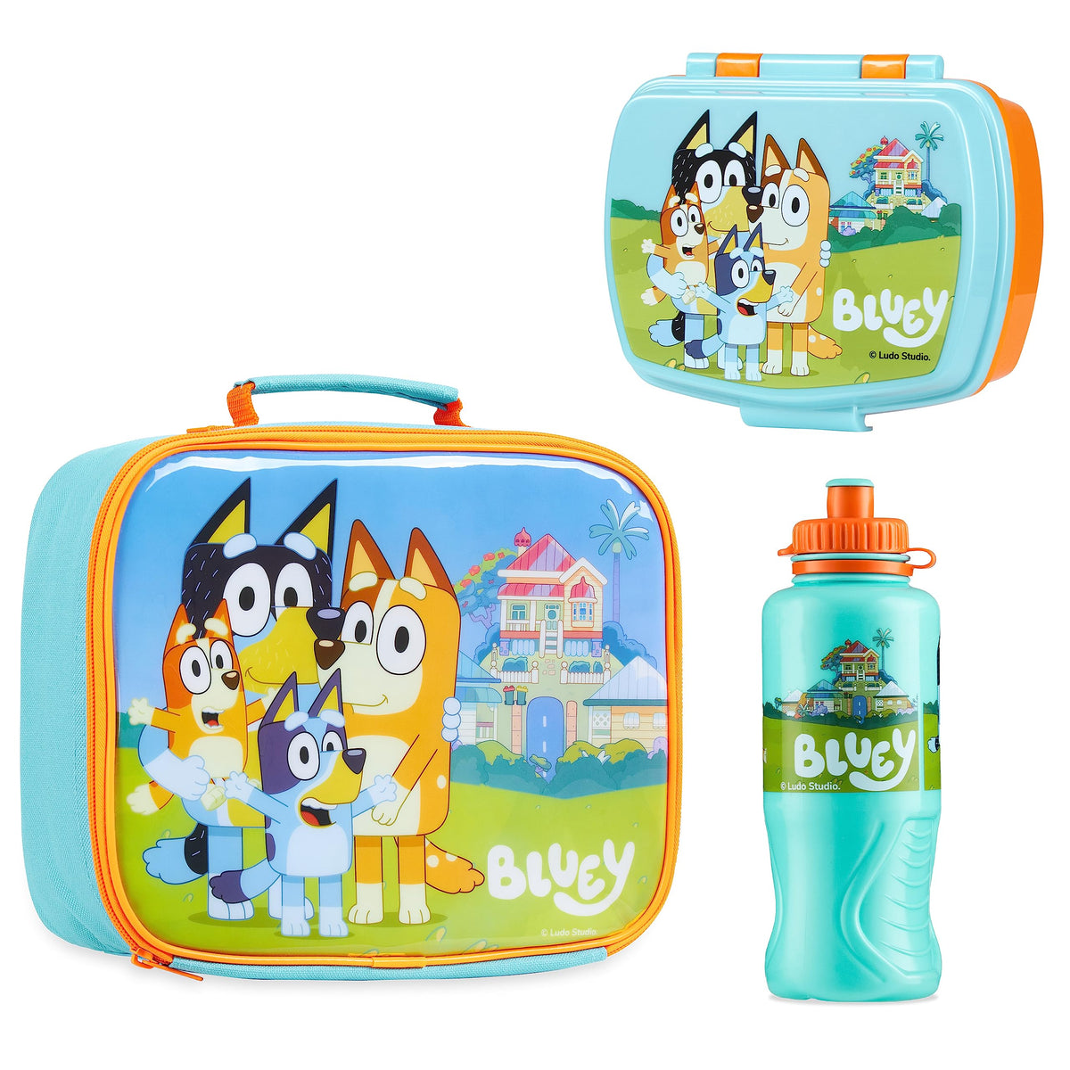 Bluey sac isotherme face avant colorée pour repas frais