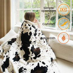blunique couverture étendue montrant taille généreuse 62x84 pouces