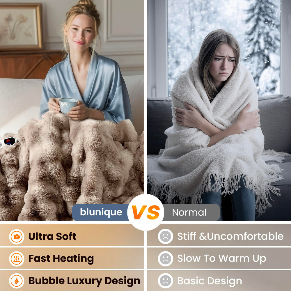 blunique plaid en usage sur canapé pour soirées cosy et économie d'énergie