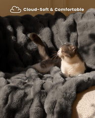 blunique face flanelle douce apportant chaleur et douceur