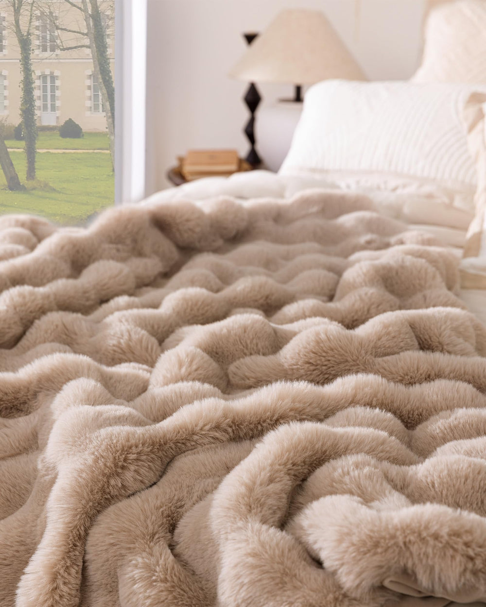 blunique plaid plié prêt à offrir idéal pour cadeaux chaleureux
