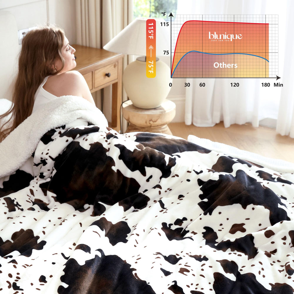 blunique plaid sur lit queen apportant chaleur enveloppante et design élégant