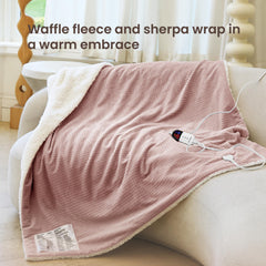blunique gros plan texture waffle illustrant douceur et répartition thermique uniforme