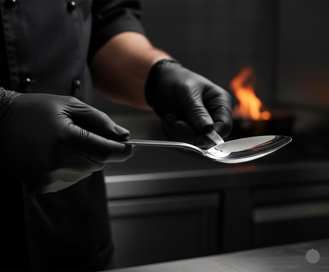 BNAZIND cuillère Kunz portionnant purée montrant précision et contrôle