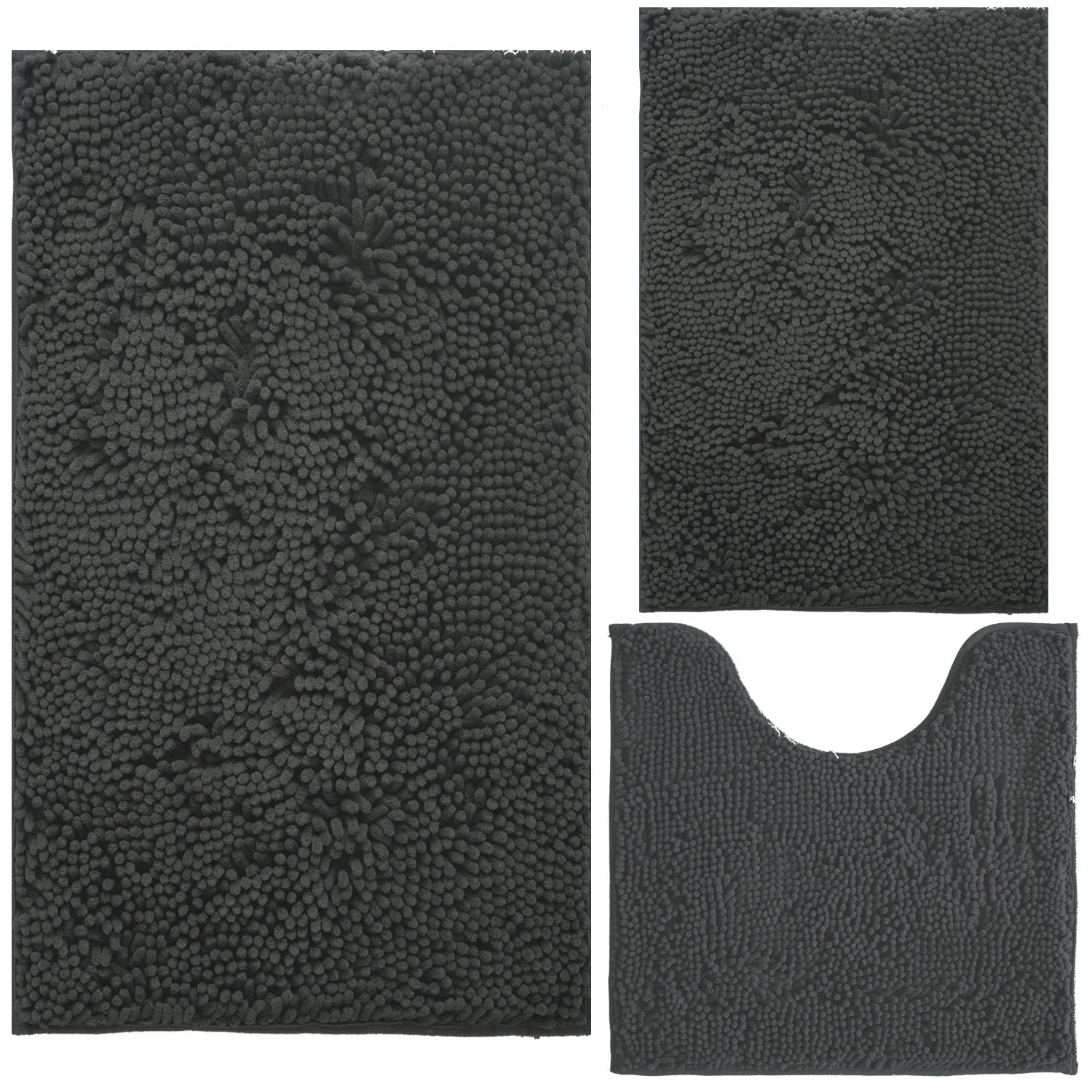 BOANKODU tapis devant baignoire gris montrant confort et absorption