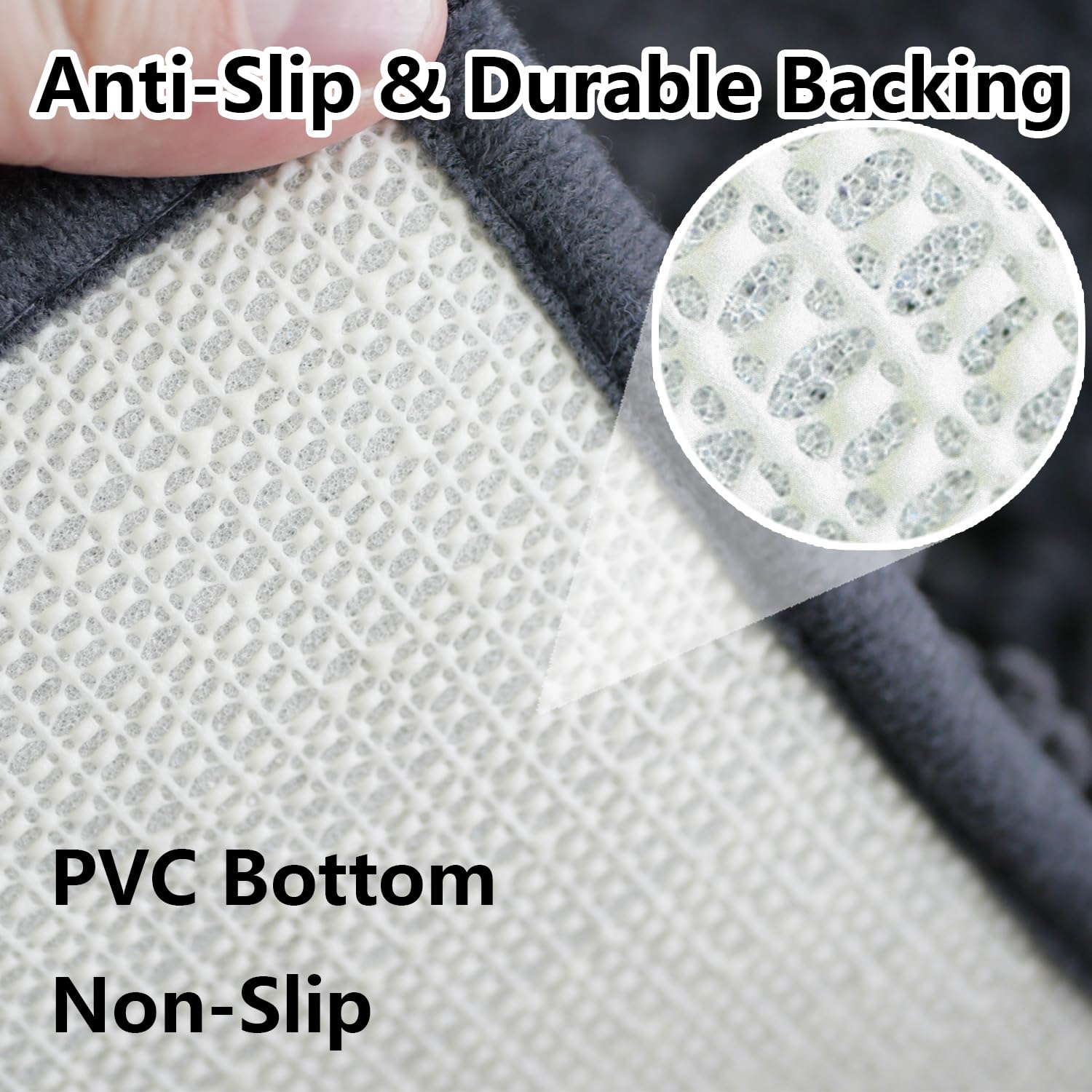 BOANKODU tapis forme en U placé devant toilettes pour protection des genoux