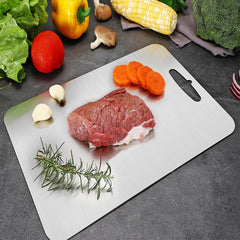 Boenim planche titane face arrière pour découpe viande et séparation hygiénique
