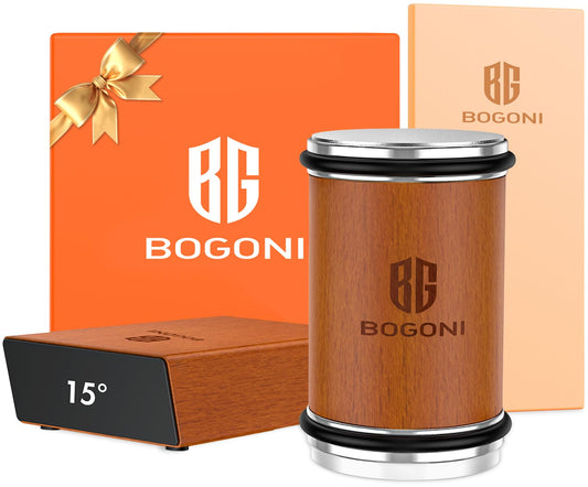 BOGONI vue avant du kit dans son coffret, pratique et élégant