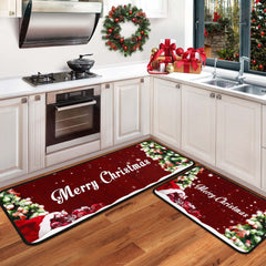 boilopp home tapis face avant motif Merry Christmas, ambiance festive et protectrice