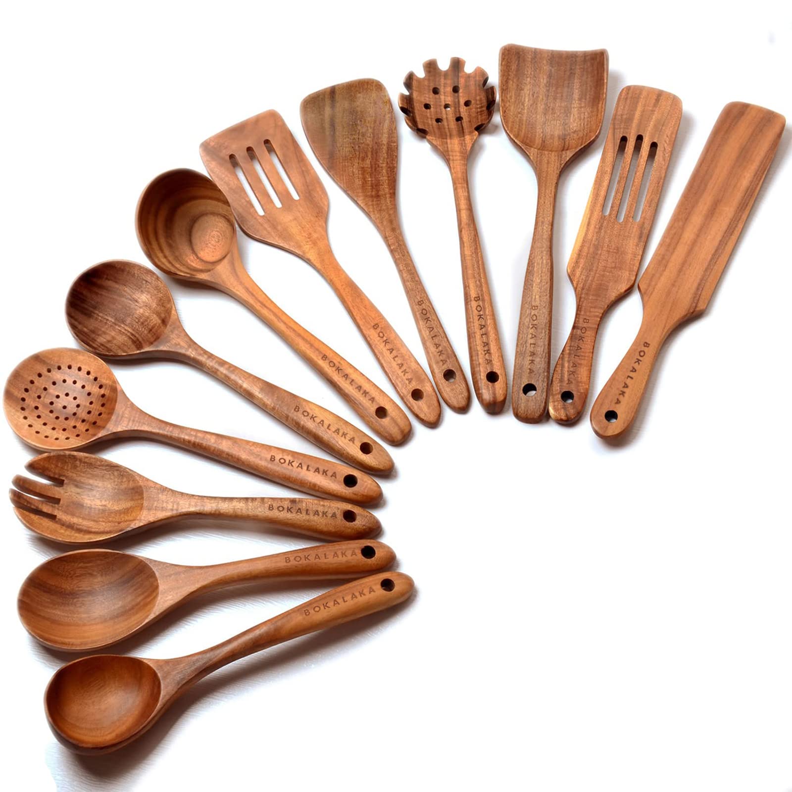 BOKALAKA vue frontale du coffret 12 pièces, ensemble complet et élégant