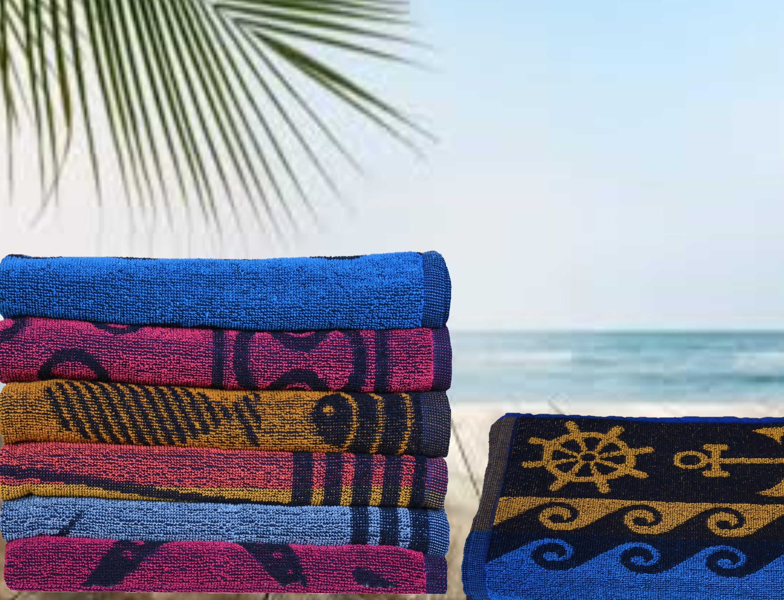 BolBom serviette posée sur une chaise de plage pour ambiance relax