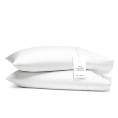 BOLL & BRANCH taie recto emballage montrant couleur blanche et style raffiné